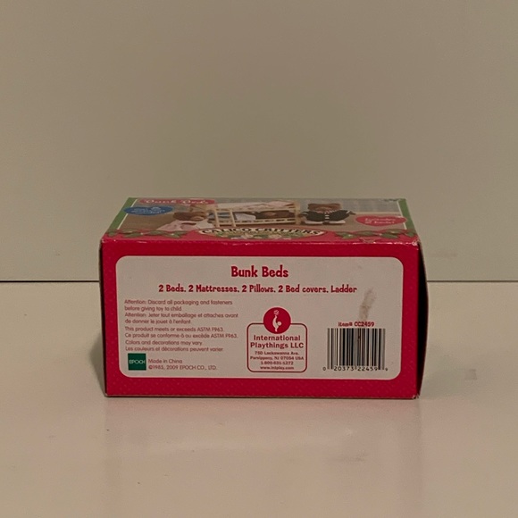 2009 CALICO CRITTERS OF CLOVERLEAF CORNERS BUNK BED SET (CRITTERS NOT INCLUDED) - Picture 5 of 5